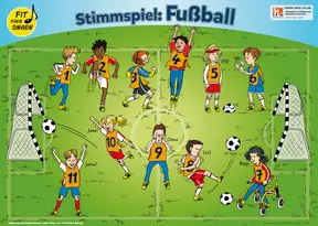 Poster Kita: Stimmspielgeschichte Fußball