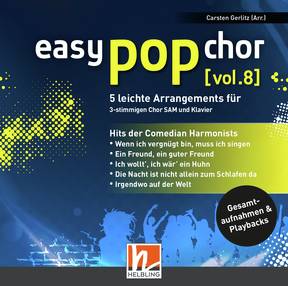 easy pop chor (vol. 8) - Comedian Harmonists Gesamtaufnahmen und Playbacks