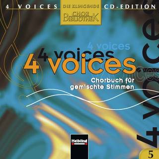4 voices – CD 5 mit Vokalaufnahmen Gesamtaufnahmen