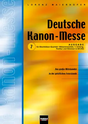 Deutsche Kanon-Messe (Blechbläser) Instrumentalstimmen