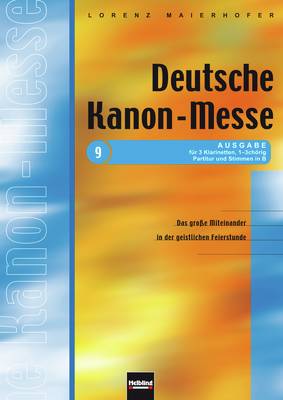 Deutsche Kanon-Messe (Klarinetten) Instrumentalstimmen