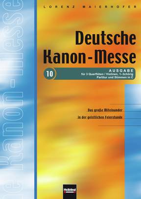 Deutsche Kanon-Messe (Querflöten/Violinen) Instrumentalstimmen