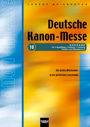 Deutsche Kanon-Messe (Querflöten/Violinen) Instrumentalstimmen