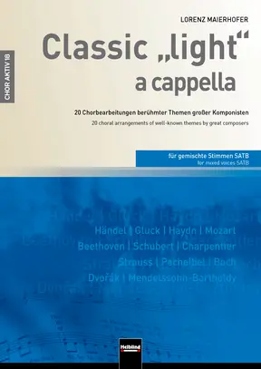 Classic light a cappella Chorsammlung SATB