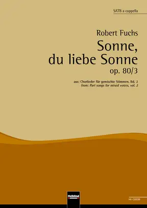 Sonne, du liebe Sonne Chor-Einzelausgabe SATB
