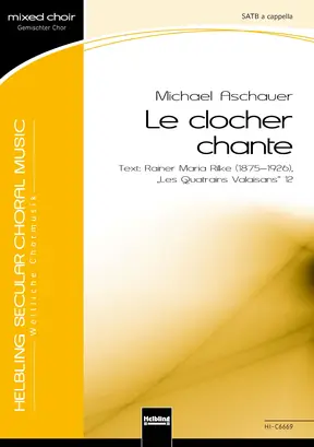 Le clocher chante Chor-Einzelausgabe SATB