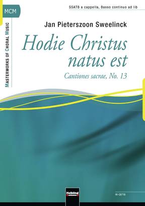 Hodie Christus natus est Chor-Einzelausgabe SSATB