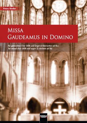 Missa Gaudeamus in Domino Chorpartitur SATB