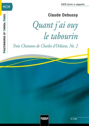 Quant j'ai ouy le tabourin Chor-Einzelausgabe SATB divisi