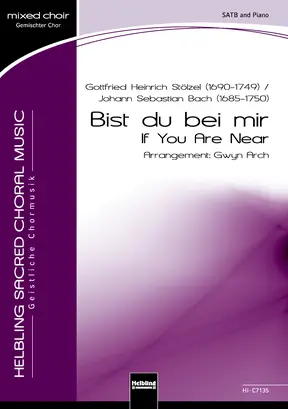 Bist du bei mir Chor-Einzelausgabe SATB