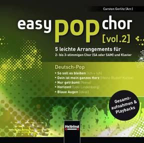 easy pop chor (vol. 2) - Deutsch-Pop Gesamtaufnahmen und Playbacks