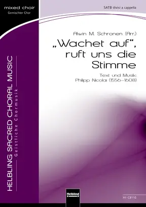 Wachet auf, ruft uns die Stimme Chor-Einzelausgabe SATB divisi