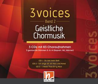 3 voices (Bd. 2) – Geistliche Chormusik Audio-CDs