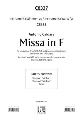 Missa in F  Instrumentalstimmen