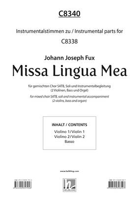 Missa Lingua Mea Instrumentalstimmen