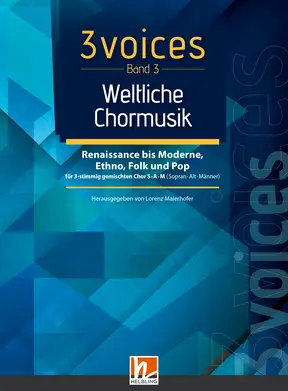 3 voices (Bd. 3) – Weltliche Chormusik Chorbuch SAM