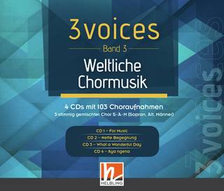 3 voices (Bd. 3) – Weltliche Chormusik Audio-CDs
