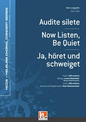 Audite silete Chor-Einzelausgabe SAA