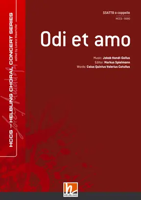 Odi et amo Chor-Einzelausgabe SSATTB