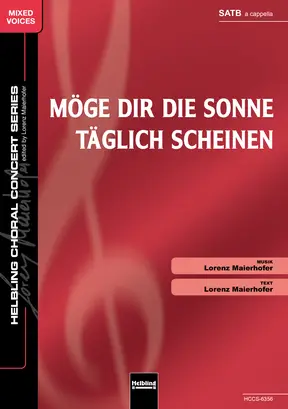 Möge dir die Sonne täglich scheinen Chor-Einzelausgabe SATB