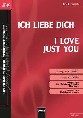 Ich liebe dich Chor-Einzelausgabe SATB