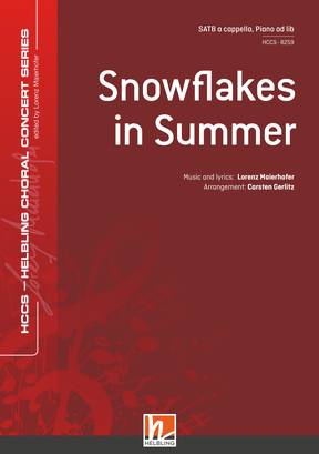 Snowflakes in Summer Chor-Einzelausgabe SATB divisi