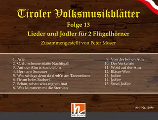 Lieder und Jodler für 2 Flügelhörner