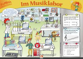 Poster Grundschule: Im Musiklabor