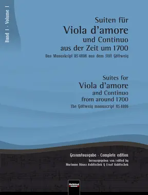 Suiten für Viola d'amore und Continuo aus der Zeit um 1700 - Band 1 Sammlung