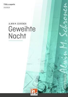 Geweihte Nacht Choral single edition TTBB