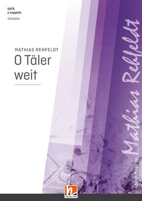 O Täler weit Choral single edition SATB