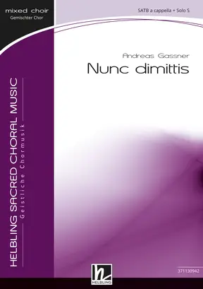 Nunc dimittis Choral single edition SATB
