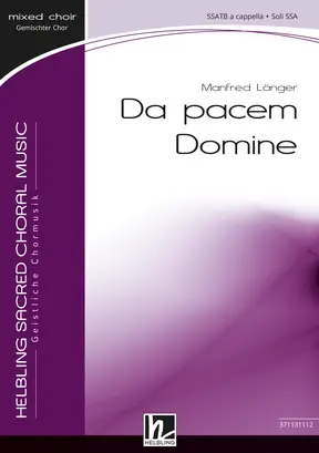 Da pacem Domine Choral single edition SSATB