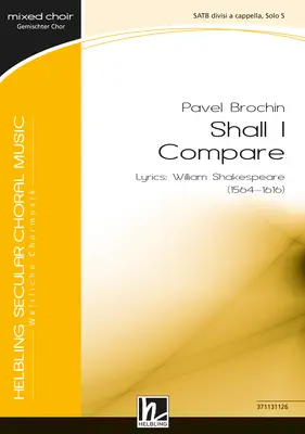 Shall I Compare Choral single edition SATB divisi
