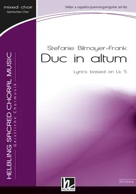 Duc in altum Choral single edition SABar