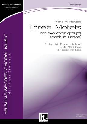 Three Motets Choral single edition SATB