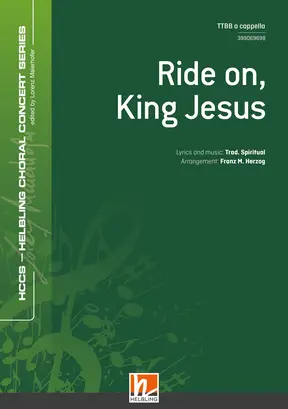 Ride on, King Jesus Choral single edition TTBB