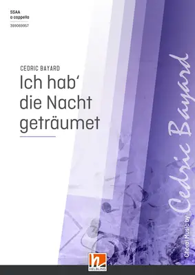 Ich hab' die Nacht geträumet Choral single edition SSAA