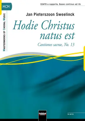 Hodie Christus natus est Choral single edition SSATB