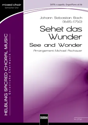 See and Wonder Choral single edition SATB