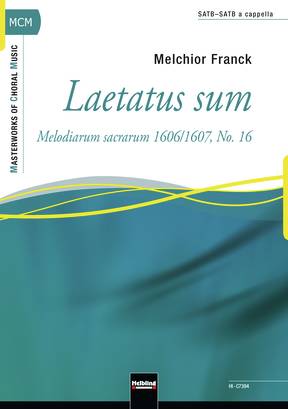 Laetatus sum Choral single edition SATB-SATB