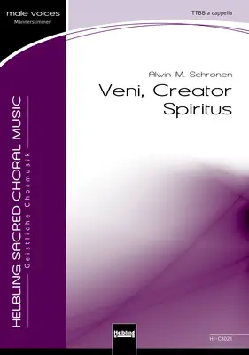 Veni, Creator Spiritus Choral single edition TTBB