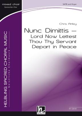 Nunc Dimittis Choral single edition SATB