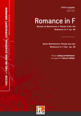 Romance in F Choral single edition SATB