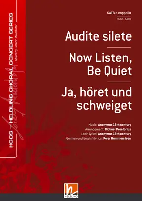 Audite silete Choral single edition SATB