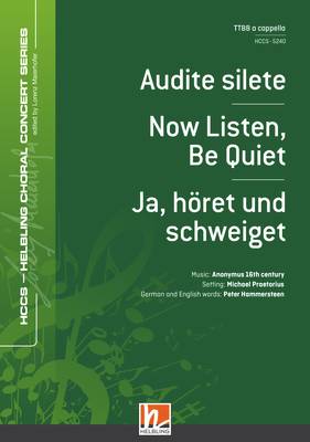 Audite silete Choral single edition TTBB