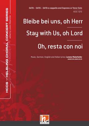 Stay with Us, oh Lord Choral single edition SATB-SATB-SATB