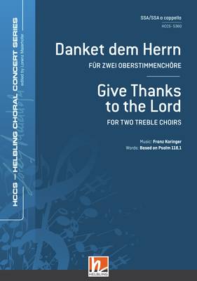 Give Thanks to the Lord Choral single edition SSA-SSA
