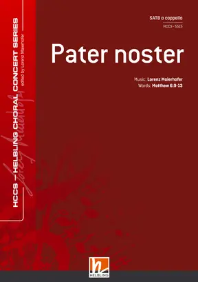 Pater noster Choral single edition SATB divisi