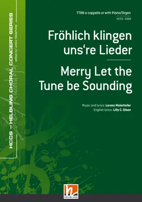 Merry Let the Tune Be Sounding Choral single edition TTBB